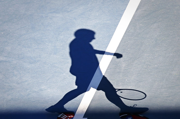 24 Hours: Novak Djokovic of Serbia casts his shadow ahead of the Australian Open