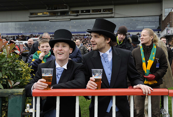 King George VI: Fans dressed up at the King George VI meeting