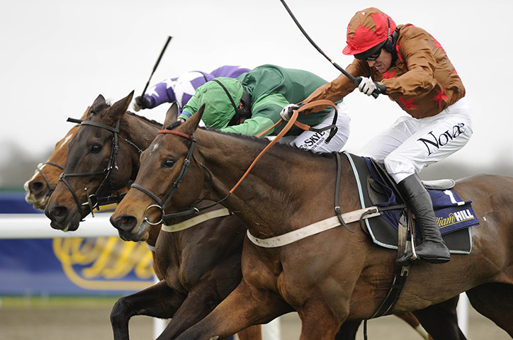King George VI: Barry Geraghty on Polyfast wins the William Hill Handicap chase