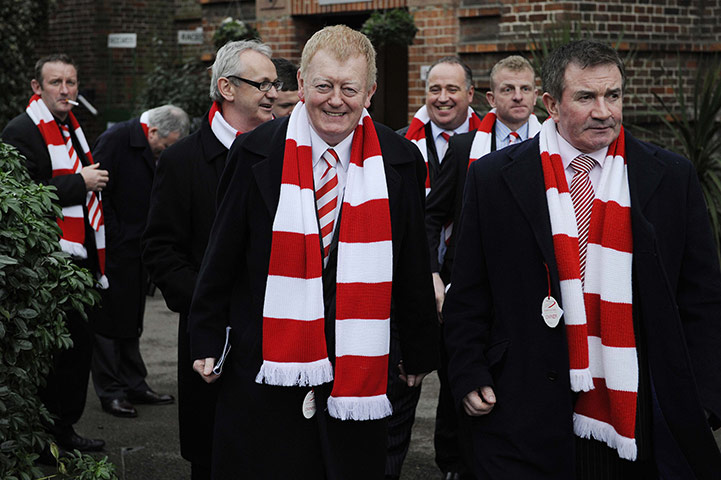 King George VI: Members of the Goat Racing syndicate who own Forpadydeplasterer