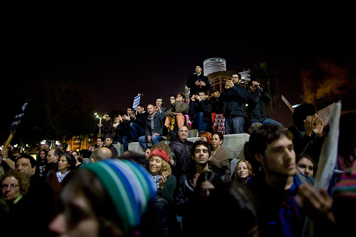 24 hours in pics:  Israeli activists organizations protest