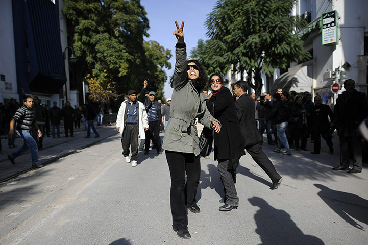 Protests In Tunisia. protests in tunisia: A