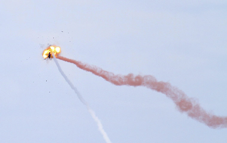 24 hours in pictures: surface-to-air missileis test fired in Taiwan