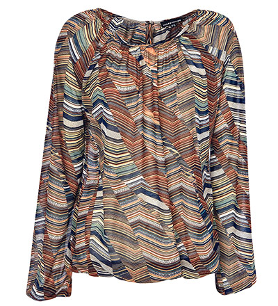 That 70s look: Warehouse zigzag top