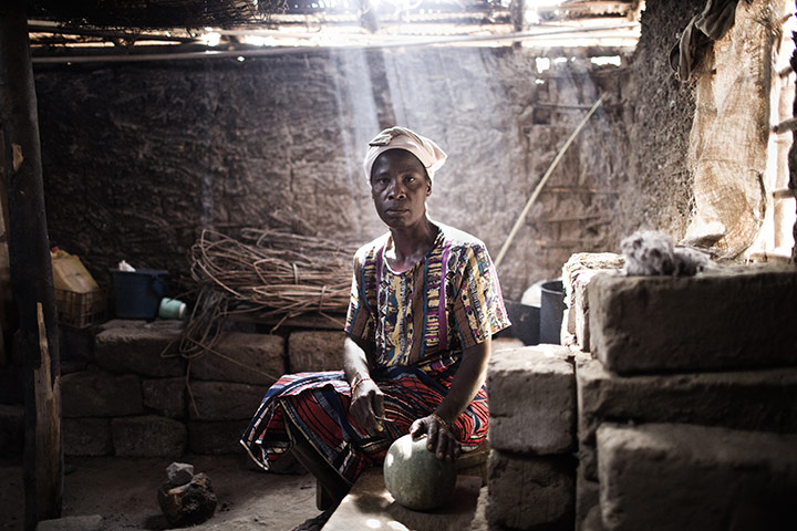 Refugees in Liberia: Ivory Coast refugees in camp next to the border