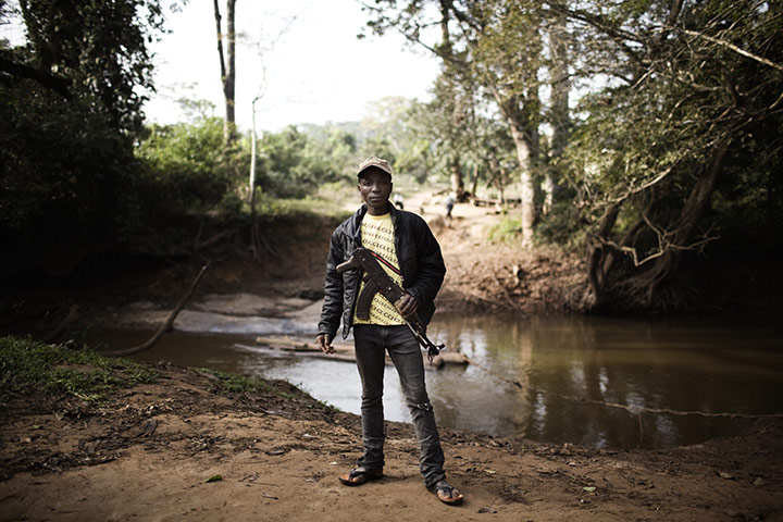 Refugees in Liberia: Ivory Coast refugees in camp next to the border