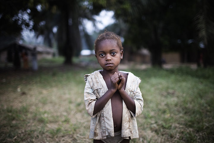 Refugees in Liberia: Ivory Coast refugees in camp next to the border