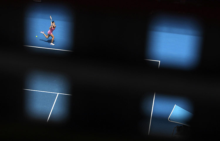 Australian Open Day 2: Jelena Jankovic plays a return to Alla Kudryavtseva