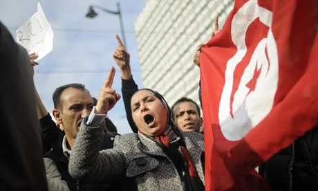 tunisian protests ben ali rcd Tunisian protesters say Ben Ali's RCD party 