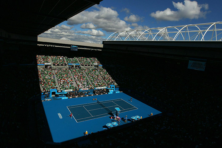 Australian Open Day 3: General view of the Rod Laver Arena