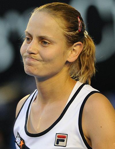 Australian Open Day 3: Jelena Dokic looks disappointed