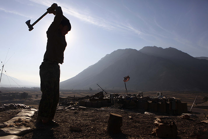 24 hours in pictures: Afghan National Army soldier