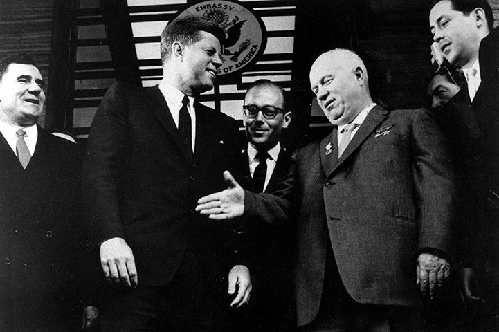 JFK Anniversary: John F Kennedy With Soviet Leader Nikita Khrushchev 