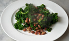 Kale, beans and salami recipe
