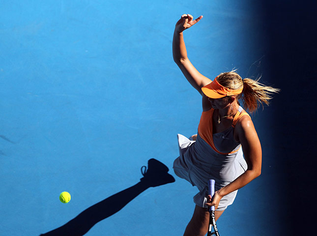 tennis: Maria Sharapova vs Julia Goerges