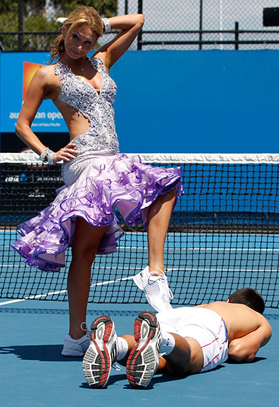 tennis2: Novak Djokovic, Kim Johnson