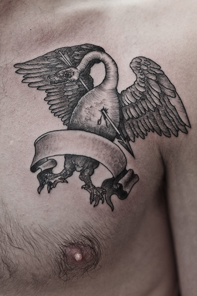 Thomas Hooper's Art: Tattoo on chest