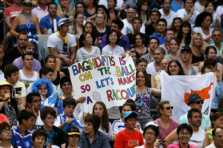 Australian Open Day 6: Marco Baghdatis fans