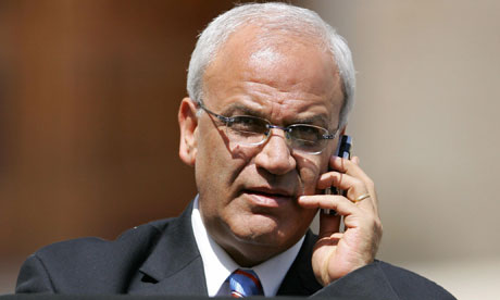 Palestinian chief negotiator Saeb Erekat