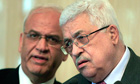 Saeb Erekat and Mahmoud Abbas