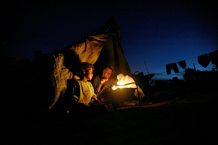 24 hours in pictures: Palestinians without houses two years after Israeli-Hamas war