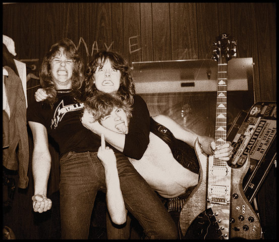 Metallica: Metallica backstage at The Stone in San Francisco, 1983