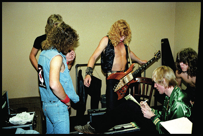 Metallica: Metallica with journalist John Strednansky in San Francisco 1982