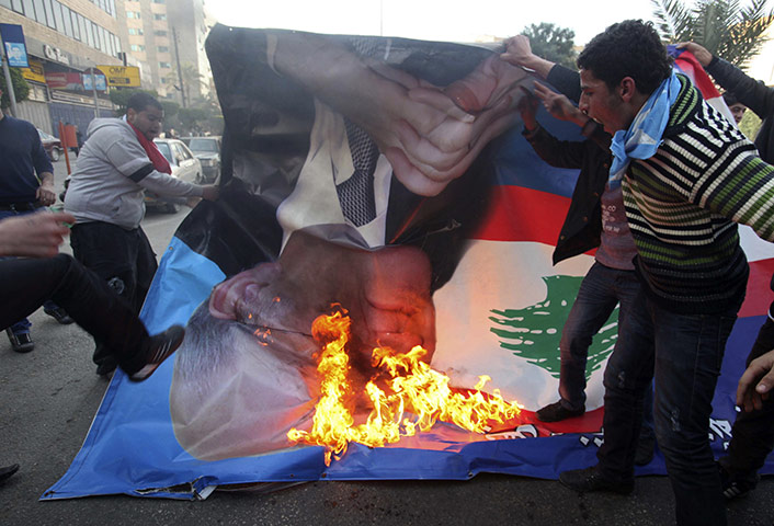 Lebanon Protests: Lebanese Sunni Muslim supporters in Tripoli