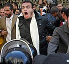Anti-government protesters in Cairo