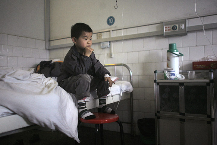 2010 Environment in China: A child who  with having excessive lead in his blood in Chenzhou