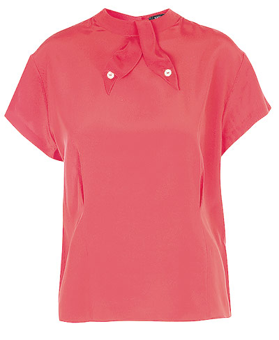 Colour blocking: Silk top