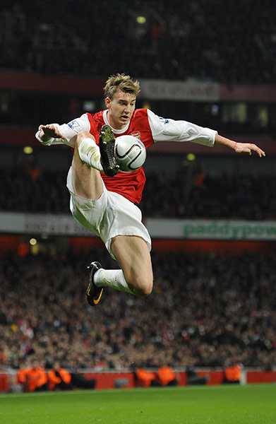 Arsenal v Ipswich Town: Nicklas Bendtner shows off another deft touch