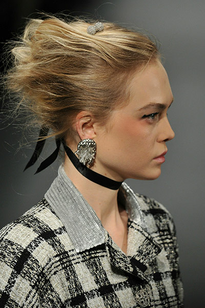 Fashion Week 25th Jan: A model walks the runway during the Chanel show