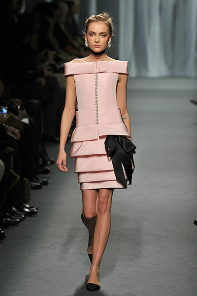 Fashion Week 25th Jan: A model walks the runway during the Chanel show