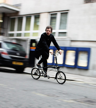 Week in pics: Creed: Martin Creed on his bike