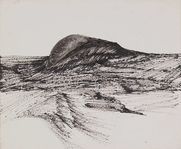 Australian Season: I named the hill Mount Hopeless by Sidney Nolan