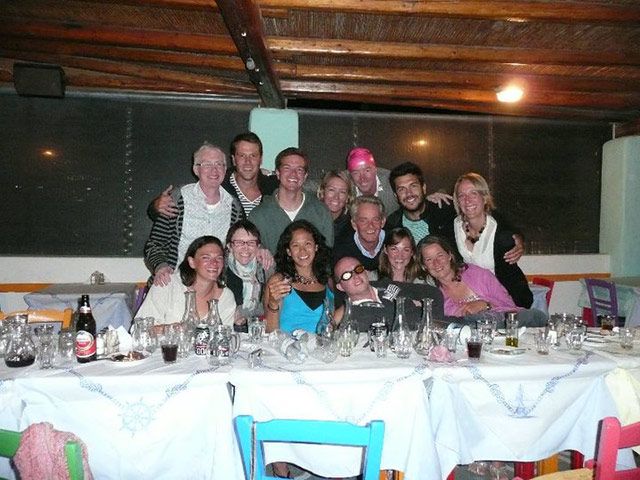 Swimming, Greek islands: Greek island party