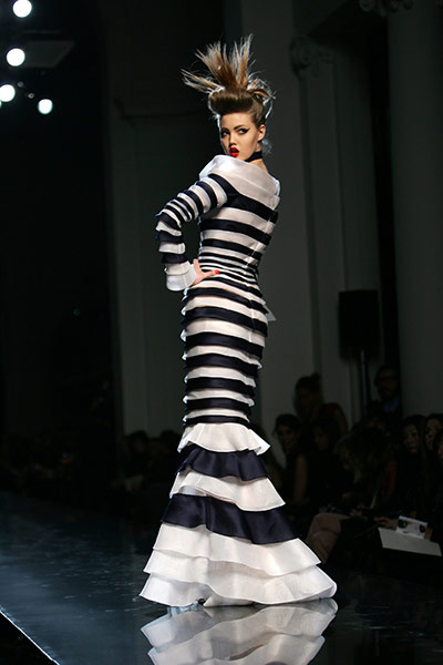 Fashion Week Jan 26th: A creation by French designer Jean Paul Gaultier