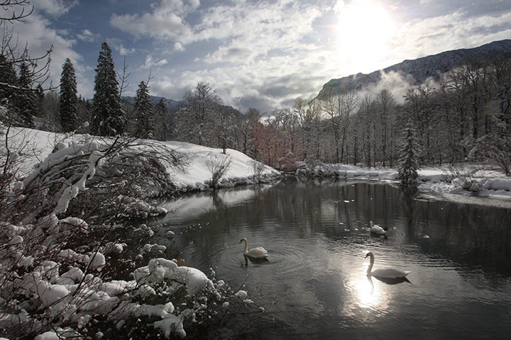 24 hours in pictures: Winter in Germany