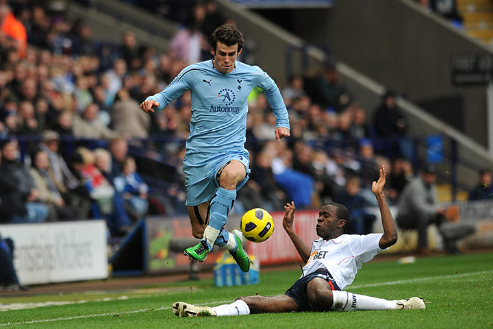 Gareth Bale Year: Tottenham Hotspur's Gareth Bale and Bolton Wanderers' Fabrice Muamba