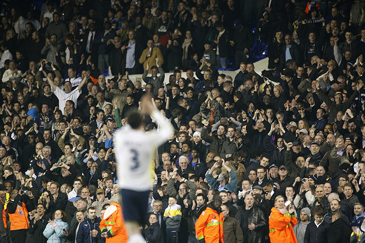 Gareth Bale Year: Tottenham Hotspur's Gareth Bale is cheered by fans