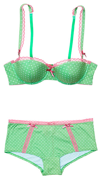 Key trends: lingerie: Bra and knicker set