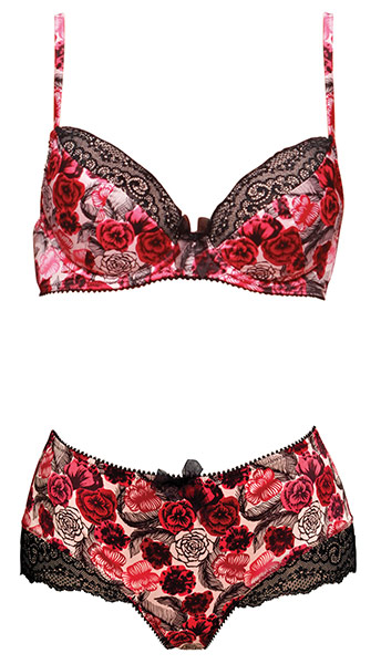 Key trends: lingerie: Bra and matching shorts