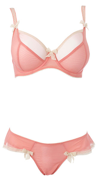 Key trends: lingerie: Bra and matching thong