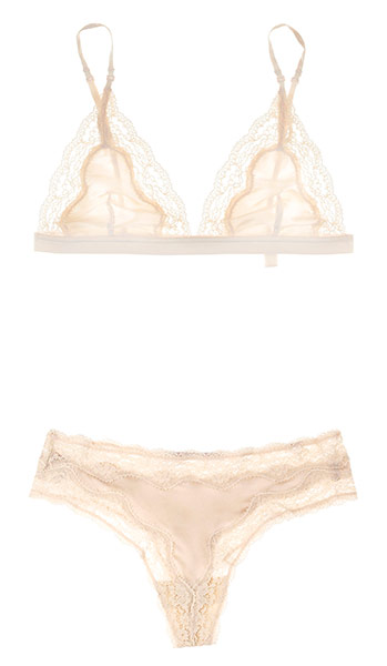 Key trends: lingerie: Bra and thong