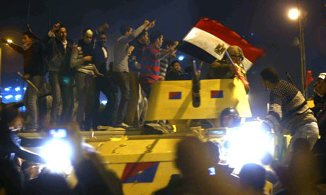 Protesters in Cairo