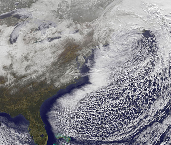 Satellite Eye on Earth: Snow storm US