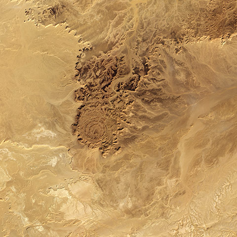 Satellite Eye on Earth: Algeria Tin Bider crater
