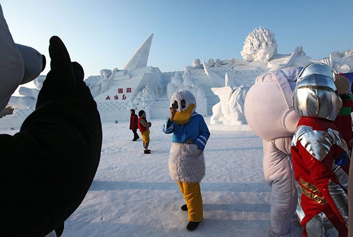 24 hours in pictures: Harbin International Ice and Snow Festival
