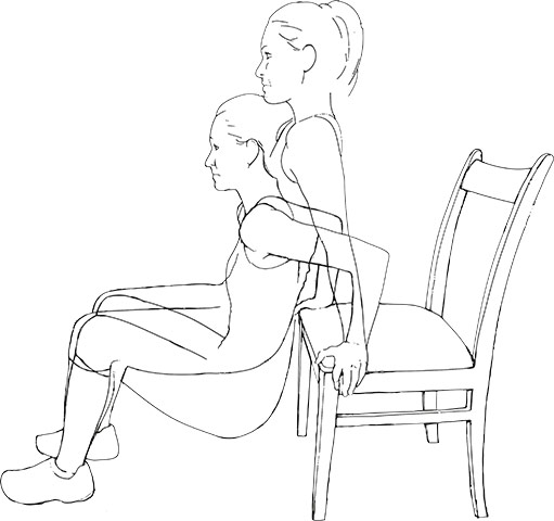 Ten everyday exercises: Dining chair dips